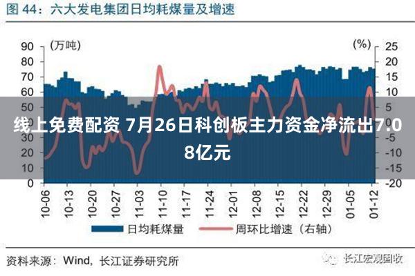 线上免费配资 7月26日科创板主力资金净流出7.08亿元