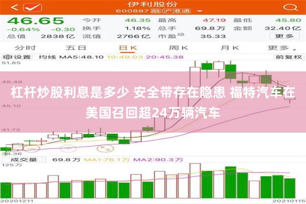 杠杆炒股利息是多少 安全带存在隐患 福特汽车在美国召回超24万辆汽车